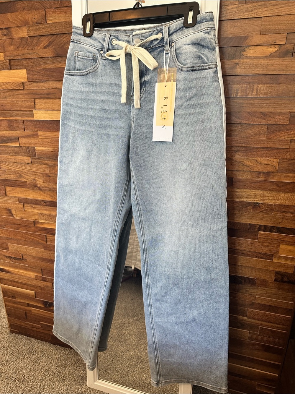 NWT🤍Risen Stripe Baggy Slouchy Jean 3/26 - Picture 2 of 10